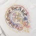 「#2799」Chrome Hearts heart splashed ink Sanskrit horseshoe t-shirtarts