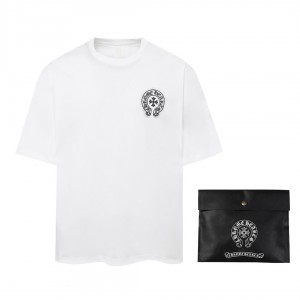 「#2801」Chrome Hearts Heavy-duty foam horseshoe print t-shirt