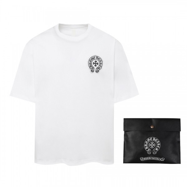 「#2801」Chrome Hearts Heavy-duty foam horseshoe print t-shirt