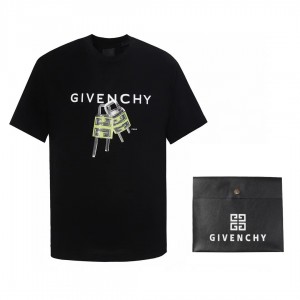 「#2803」Givenchy lock-printed T-shirt