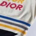 「#2595」Dior Monochrome striped knitted waistcoat