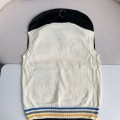 「#2595」Dior Monochrome striped knitted waistcoat