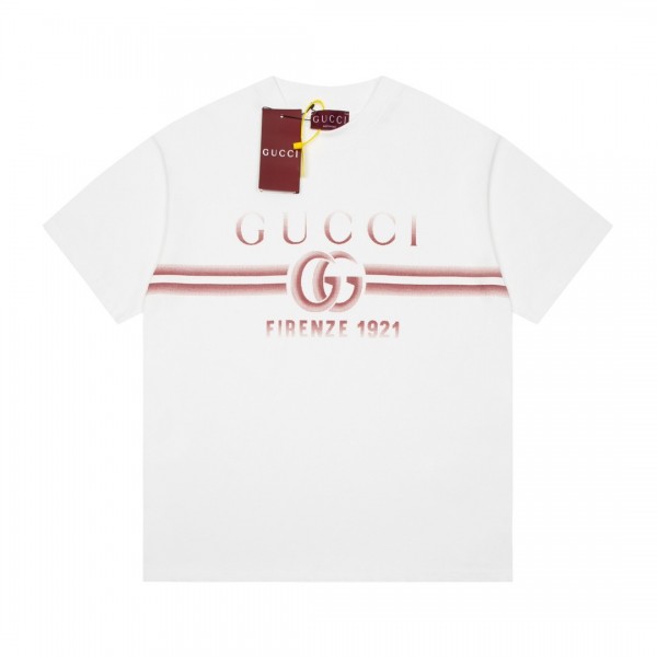 「#2831」Gucci Gradient Letter Logot shirt
