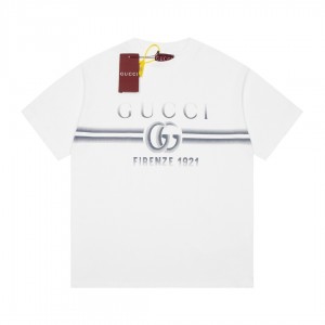 「#2832」Gucci Gradient Letter Logot shirt