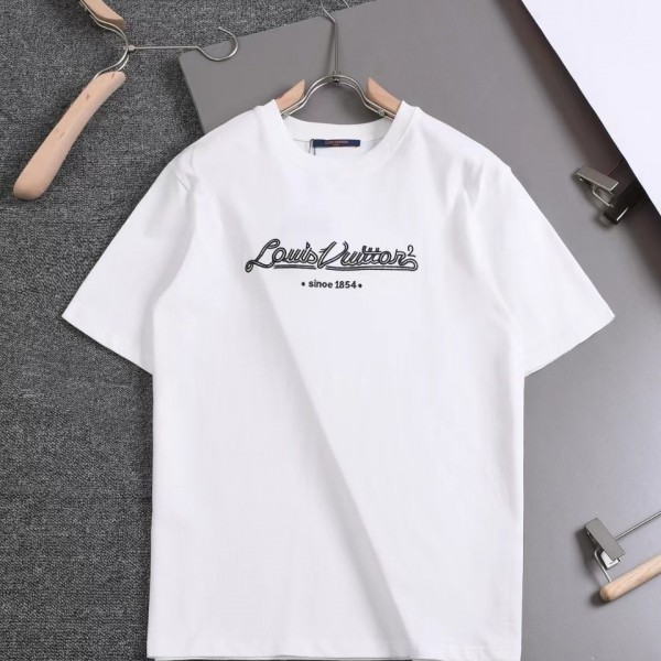 「#2836」Louis Vuitton 24ss new embroidered t-shirt for spring and summer