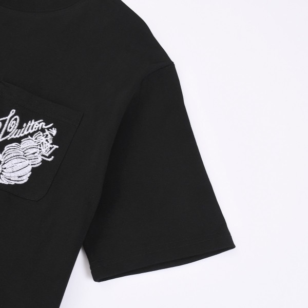 Louis Vuitton 24ss new embroidered round neck t-shirt