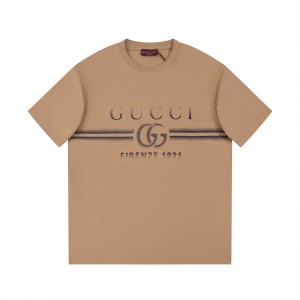 「#2842」Gucci Gradient Letter Logot shirt