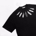 「#2845」Givenchy 2024ss new summer feather print t-shirt