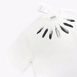 「#2846」Givenchy 2024ss new summer feather print t-shirt