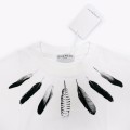 「#2846」Givenchy 2024ss new summer feather print t-shirt
