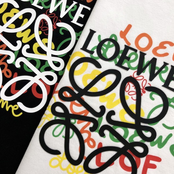 LOEWE Multi-logo color fusion T-shirt series