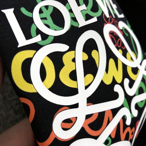 LOEWE Multi-logo color fusion T-shirt series