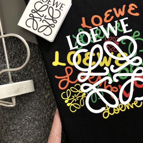 LOEWE Multi-logo color fusion T-shirt series