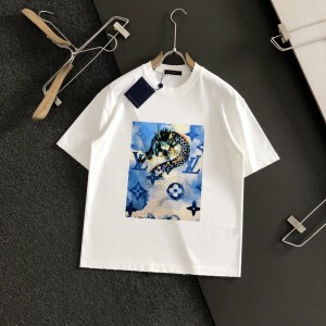 「#2875」Louis Vuitton Dragon Cloud printed T-shirt