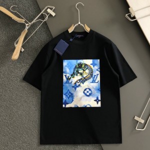 「#2875」Louis Vuitton Dragon Cloud printed T-shirt
