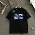 「#2887」Louis Vuitton Three-dimensional foam letter doodle round-neck t-shirt