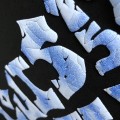 「#2887」Louis Vuitton Three-dimensional foam letter doodle round-neck t-shirt