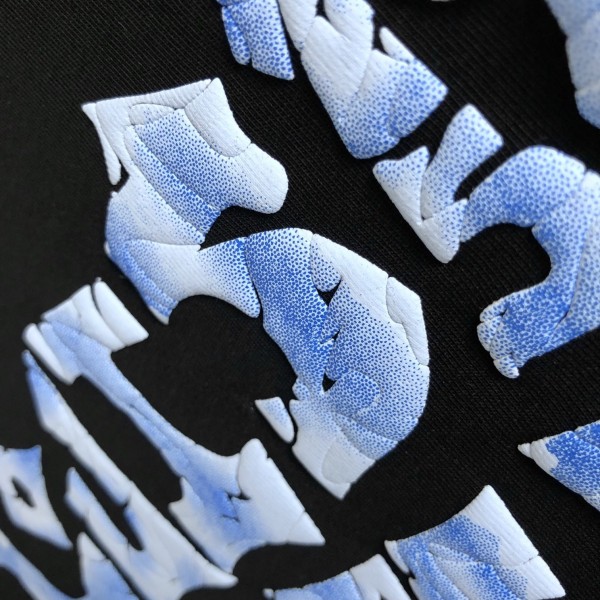 Louis Vuitton Three-dimensional foam letter doodle round-neck t-shirt