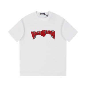 「#2897」Balenciaga 24s embroidered fabric t-shirt