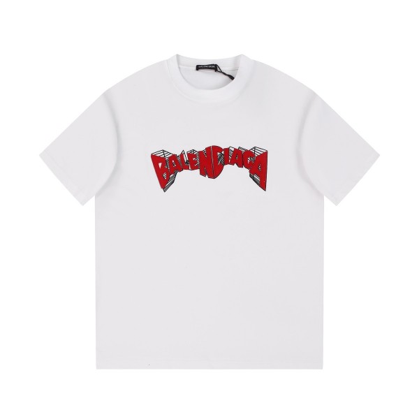 「#2897」Balenciaga 24s embroidered fabric t-shirt