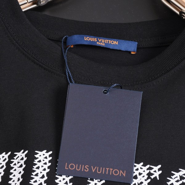 Louis Vuitton 24SS early spring new large-scale small aircraft printed t-shirt