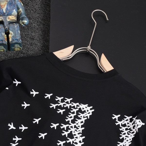 Louis Vuitton 24SS early spring new large-scale small aircraft printed t-shirt