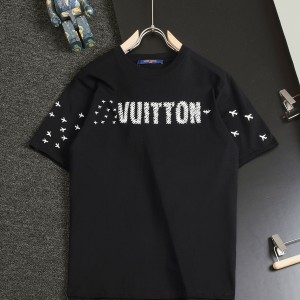 「#2899」Louis Vuitton 24SS early spring new large-scale small aircraft printed t-shirt
