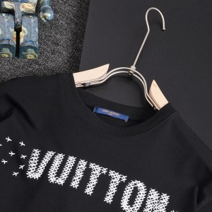 「#2899」Louis Vuitton 24SS early spring new large-scale small aircraft printed t-shirt