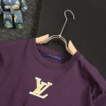 「#2900」Louis Vuitton T-shirt with yellow and white logo