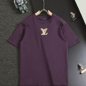 「#2900」Louis Vuitton T-shirt with yellow and white logo