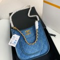 「#2920」Chanel Denim Hobo pocket straggler shoulder bag  Size：22*6*24cm
