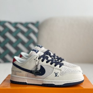 「#2953」LOUIS VUITTON x Nike Dunk Low-top board shoes