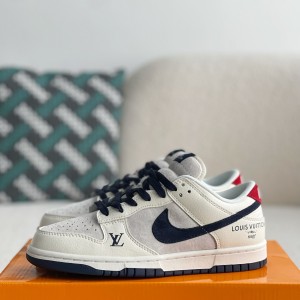 「#2953」LOUIS VUITTON x Nike Dunk Low-top board shoes