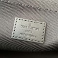 「#2972」Louis Vuitton's new Sac Plat Horizontal Zippé men's black flower briefcase M45165 Size: 31*39*8.5cm