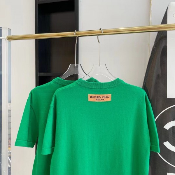 Louis Vuitton 2024 classic embroidered pockets with trendy t-shirts