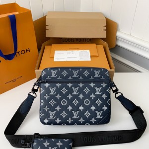 「#3019」Louis Vuitton The new TRIO Postman Pack M24753  Size： 25*18.5*7cm
