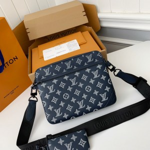 「#3019」Louis Vuitton The new TRIO Postman Pack M24753  Size： 25*18.5*7cm