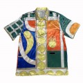 「#3029」Casablanca 2022 spring and summer new table tennis printed silk short-sleeved shirt
