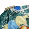 「#3029」Casablanca 2022 spring and summer new table tennis printed silk short-sleeved shirt