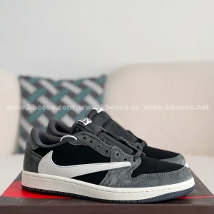「#810」Air Jordan1 x Travis Scott  1 Low OG Collaboration; Jointly issued Low-top basketball shoes