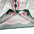 「#3032」Casablanca SS22 spring and summer, pink and green wavy print color bump short-sleeved shirt