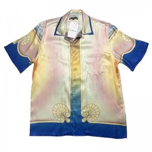 「#3035」Casablanca dream beach silk color printed shirt expensive summer street shirt