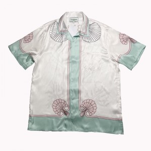 「#3055」Casablanca 22SS pink shell coral short sleeve shirt