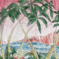 「#3056」Casablanca Sunset Silk Sicilian lazy wind coconut print holiday shirt