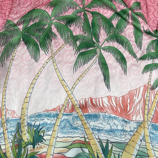 Casablanca Sunset Silk Sicilian lazy wind coconut print holiday shirt