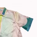 「#3057」Casablanca Sicilian wind printed summer fairy tale dream short sleeve shirt