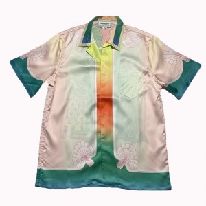 「#3057」Casablanca Sicilian wind printed summer fairy tale dream short sleeve shirt
