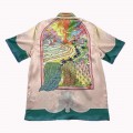「#3057」Casablanca Sicilian wind printed summer fairy tale dream short sleeve shirt