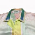 「#3057」Casablanca Sicilian wind printed summer fairy tale dream short sleeve shirt