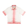「#3058」 Casablanca Pure silk wide little holiday wind shirt